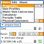 Unit Converter with Sci-Calculator for Palm/WebOS screenshot 1/1