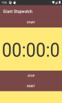 GIANT STOPWATCH Measure time in minutes and second screenshot 1/4