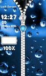 Raindrops Zipper Lock Screen screenshot 5/6