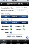 iHeadache - Free Headache & Migraine Diary App screenshot 1/1