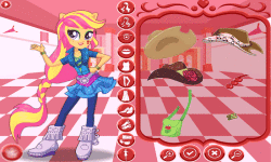 Dress up Applejack pony to school screenshot 2/4