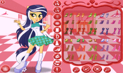 Dress up Applejack pony to school screenshot 3/4