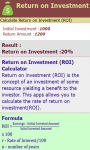 Return on Investment Calculator screenshot 3/3