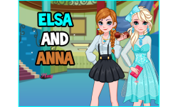 Dress up princess Anna and Elsa screenshot 1/4