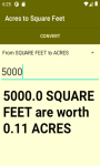 Converter Acres to Square Feet  screenshot 3/4