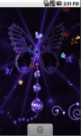 Neon Butterfly Animated Live Wallpaper screenshot 1/5