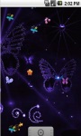 Neon Butterfly Animated Live Wallpaper screenshot 3/5