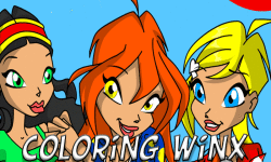 Coloring for Winx friend screenshot 1/4