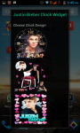 Justin Bieber Clock Widget New screenshot 1/4