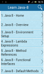 Learn Java-8 screenshot 1/2