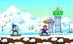 My friends Mario and sonic Toon Skiing screenshot 3/5