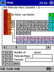 Periodic Table of Elements with Molecular Mass Calculator screenshot 1/1