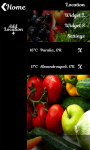Fresh Vegetables Widget Clock screenshot 2/6
