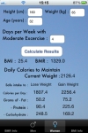Calorie Intake Calculator screenshot 1/1