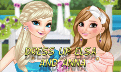 Dress up Elsa and Anna the wedding screenshot 1/4