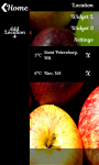 Fresh Apples Weather Clock screenshot 2/6