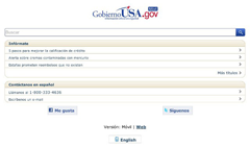 Gobierno USA – Government information in Spanish screenshot 1/1