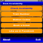 Railway Seat Availability screenshot 1/4