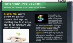 share stock price vs value screenshot 1/2