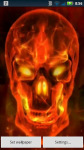 Red Flame Skull Live Wallpaper screenshot 3/3