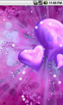 Purple Heart Love Live Wallpaper screenshot 1/5