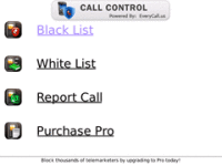 Call Control Blacklist Free screenshot 1/1