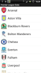 Barclays Premier League Explorer screenshot 1/6