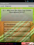 cricket Quizs screenshot 2/3