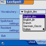 LexSpell American English spell checker for Palm screenshot 1/1