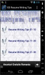 100 Resume Writing Tips 2014 screenshot 1/3