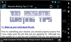 100 Resume Writing Tips 2014 screenshot 2/3