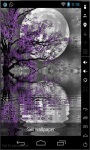 Moonlight Purple Tree Live Wallpaper screenshot 2/2