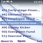 Equity Terms Lite screenshot 2/2