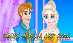 Dress up Elsa and Anna on a date screenshot 1/4