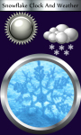 Snowflake Clock And Weather screenshot 1/6