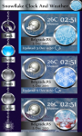 Snowflake Clock And Weather screenshot 4/6
