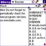 BEIKS Bouvier Law Dictionary for Palm OS screenshot 1/1