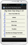 Big Sean Song Lyrics screenshot 3/4