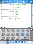calcPad - Pocket Calculator screenshot 1/1