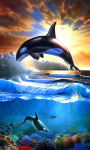 Whales in your phone LWP free screenshot 1/4