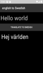 Language Translator English to Swedish   screenshot 1/4
