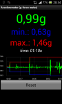 Accelerometer g-force meter screenshot 1/2