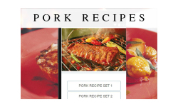pork recipes screenshot 1/3