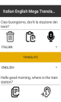 ITALIAN ENGLISH Mega Translator   screenshot 1/4