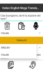 ITALIAN ENGLISH Mega Translator   screenshot 4/4