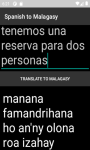 Language Translator Spanish to Malagasy   screenshot 1/4