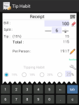 Tip Habit - Tip Calculator screenshot 1/3