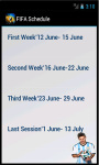 FIFA World Cup Schedule 2014 screenshot 3/4