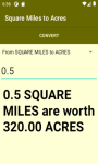 Converter Square Miles to Acres  screenshot 1/4