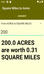 Converter Square Miles to Acres  screenshot 3/4